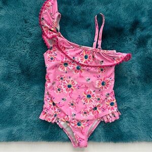 Tommy Bahama Girls One Piece One Shoulder Swimsuit Size 5